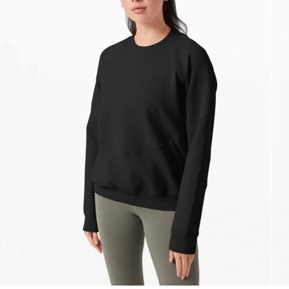Lululemon City Sweat Crew *Spacer Black 4 - Picture 1 of 16